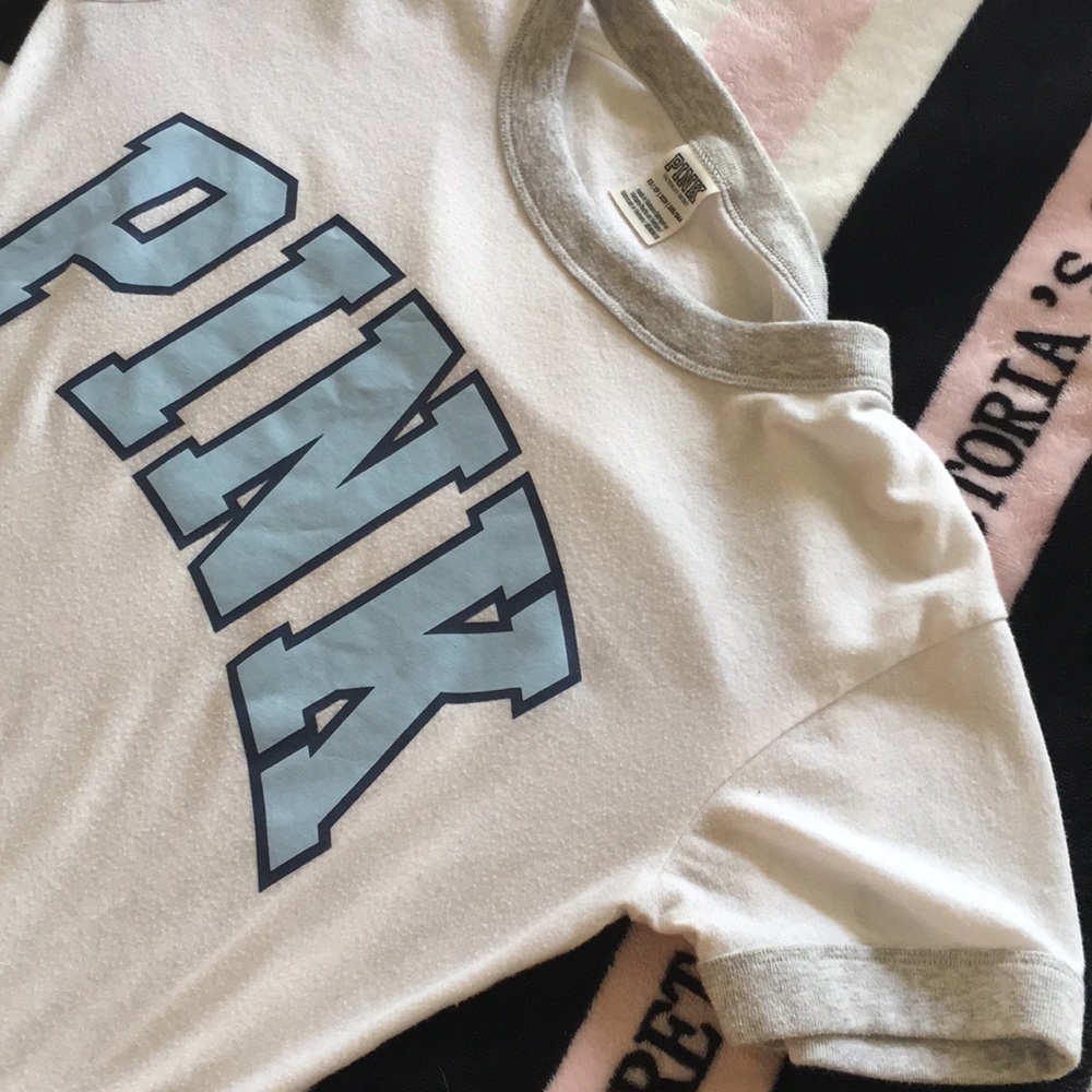 PINK white T-shirt